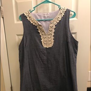 Short dress denim